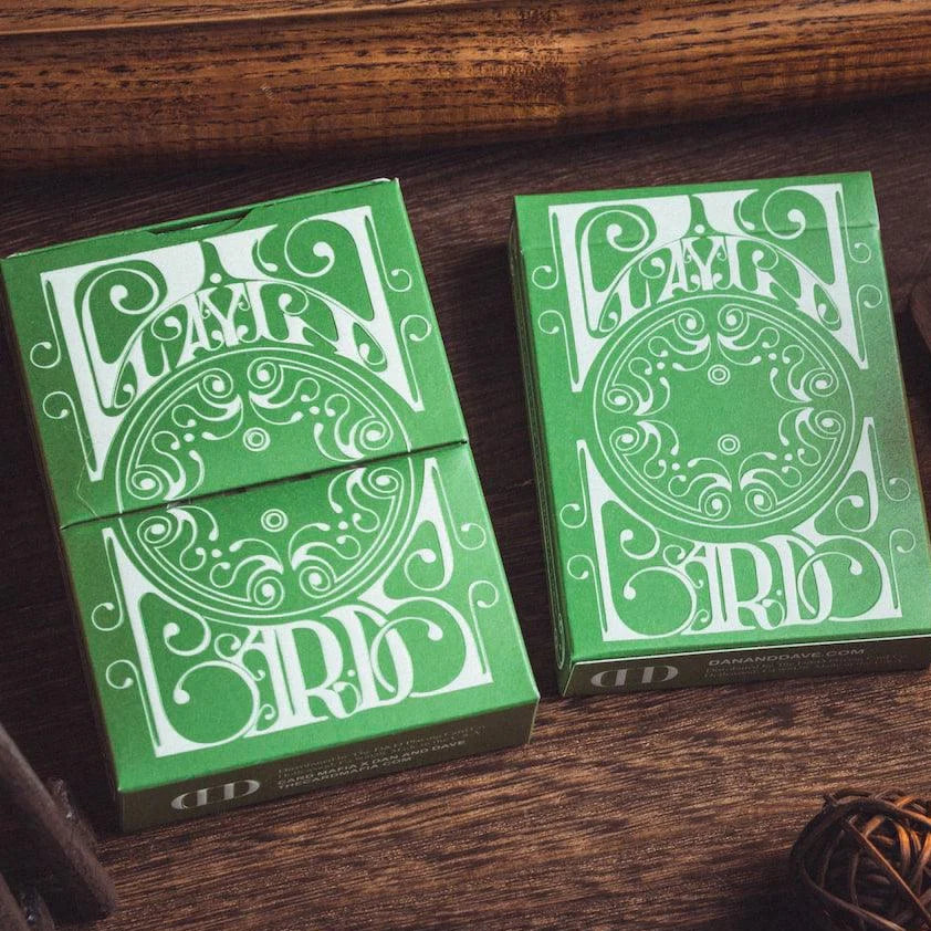 Smoke & Mirrors v8 Playing Cards - Green