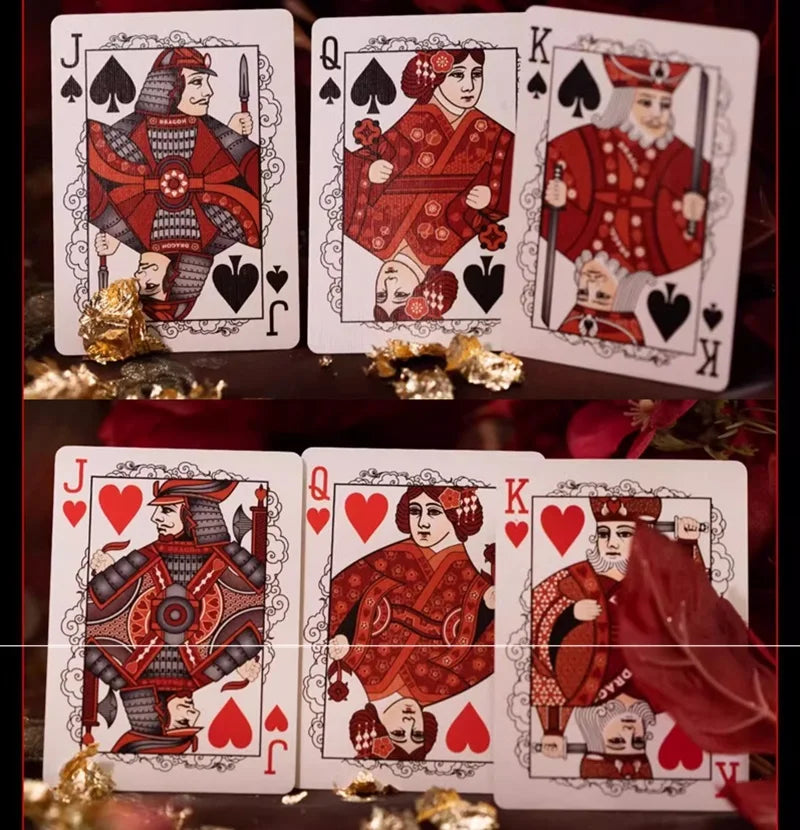 Dragon Red Playing Cards Deck Card Games Magic Tricks