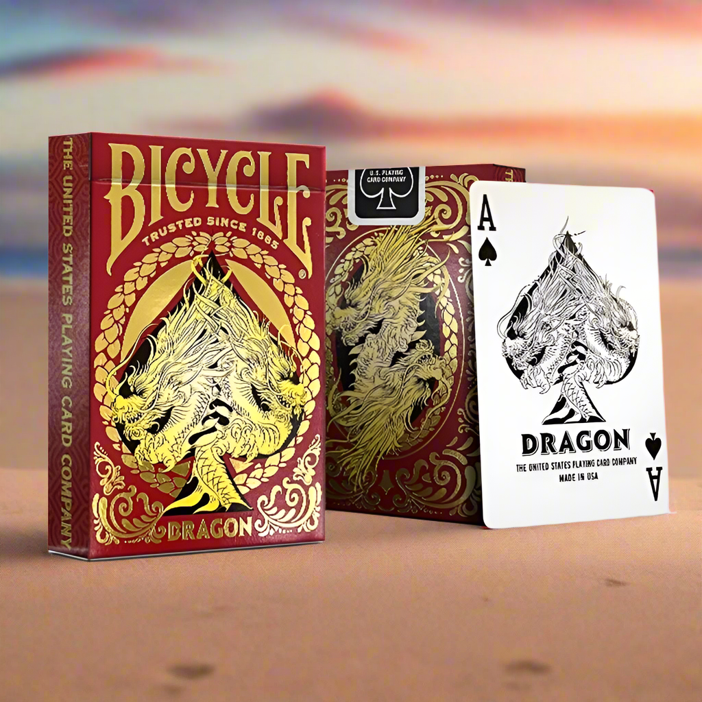 Dragon Red Playing Cards Deck Card Games Magic Tricks