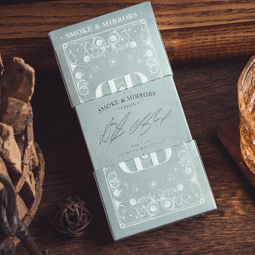 Mafia Smoke & Mirrors v8 Playing Cards - Silver