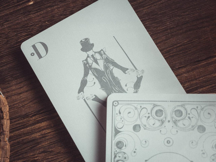 Mafia Smoke & Mirrors v8 Playing Cards - Silver