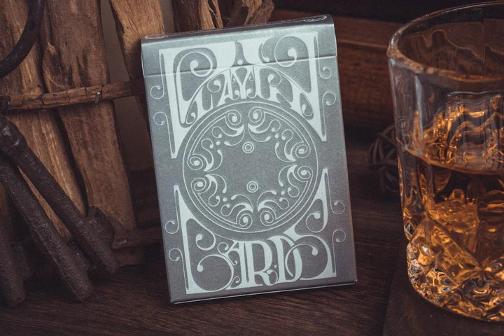Mafia Smoke & Mirrors v8 Playing Cards - Silver